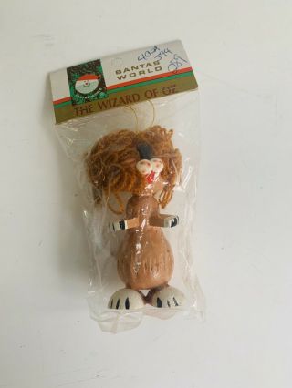 Vintage Nip Kurt S.  Adler Wizard Of Oz Cowardly Lion Christmas Ornament