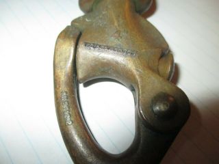 Vintage Bronze B&A Davey Sailboat Snap Shackle Swivel Bail Solid two available 2