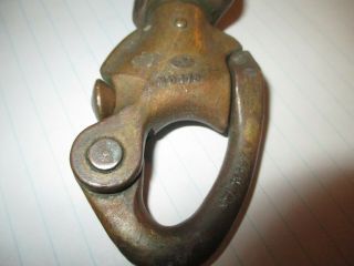 Vintage Bronze B&A Davey Sailboat Snap Shackle Swivel Bail Solid two available 3