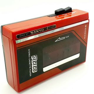 Sanyo M Gp - 10 Walkman Personal Cassette Player Vintage 1980 