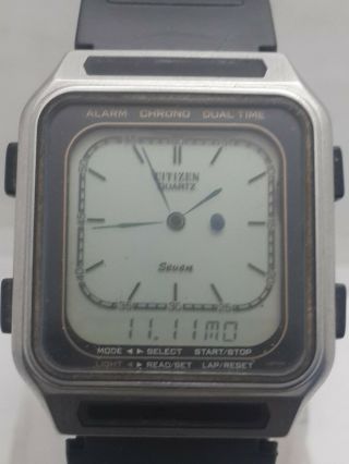 Vintage Citizen 9560 Dual Time Watch