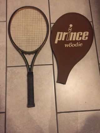 Prince Woodie Vintage Tennis Racket Size 4 5/8” 80’s