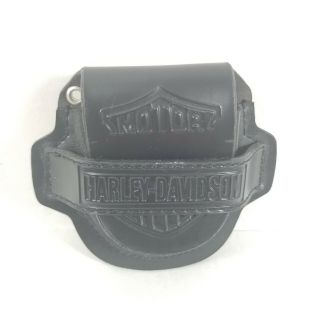 Harley - Davidson Black Leather Cigarette Ligther Belt Pouch Holder