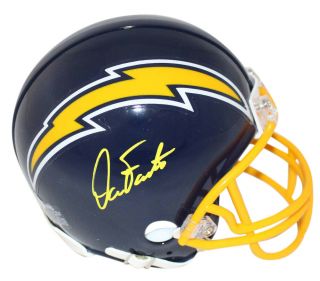 Dan Fouts Autographed/signed San Diego Chargers Mini Helmet Bas 24021
