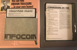 Hollywood Hi Jinx Vintage Infocom game for Commodore 64/128 100 Complete w.  Box 3