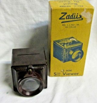 Vintage 1950s Zadiix Royal De - Luxe 35mm Slide Viewer