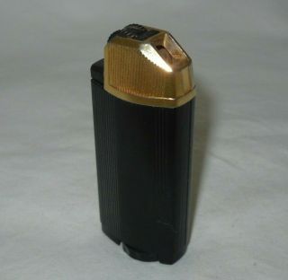 Vtg IMCO CIP G77R Refillable Black Gold Head Gas Pipe Lighter Austria Not 3