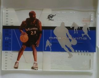 2002 - 03 Ud Glass Basketball Michael Jordan “rare” Oversize Magnifying Glass