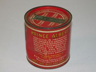 Vtg Prince Albert Crimp Cut Pipe Tobacco Cigarette Tin Empty Box Storage Case Ad 3