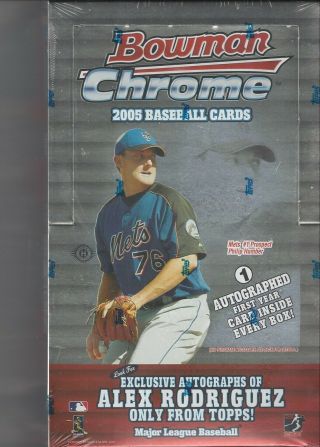 2005 Bowman Chrome Baseball Hobby Box - Verlander