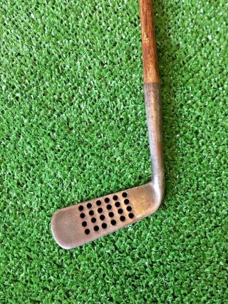 Antique Hickory Golf Club Very Rare A Jack White Water Civic Putter