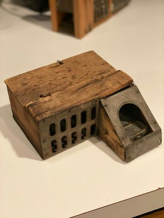 Mouse Trap - Tin And Wood - Delusions - Earliest Patent 1877
