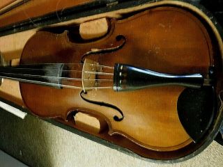 Antique G A Pfretzschner Violin Markneukirchen Bow Case 1920s Full 4/4