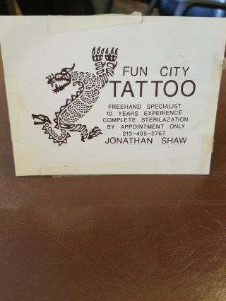 Vintage Tattoo Flash Business Card