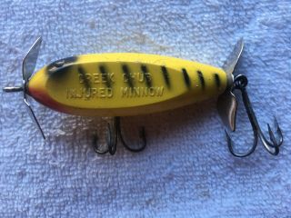 Creek Chub Plastic Injured Minnow In Tiger Stripe Color,  Tuff.  See Pictures