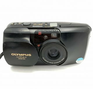 Vtg Olympus Infinity Stylus Zoom Dlx 35mm Point & Shoot Film Camera (black)