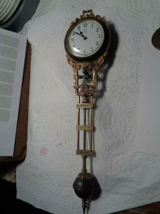 Antique - Junghans - Swinging Clock Movement - - Ca.  1910 - To Restore -