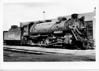 9dd430 Rp 1949/80s Sl - Sf Frisco Railroad 2 - 8 - 2 Locomotive 4125 Tulsa Ok