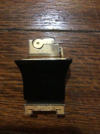 Vintage A.  S.  R Lighter Gold Tone Black.  Made In Usa
