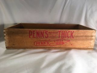 Vintage Dovetailed Wood Penn 