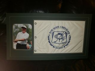 Phil Mickelson Signed Bob Hope Classic Pin Flag Hole Autographed Signed
