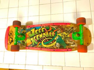 Rare Santa Cruz Jeff Kendall Graffiti Skateboard Vintage 1986 Oldschool Sc