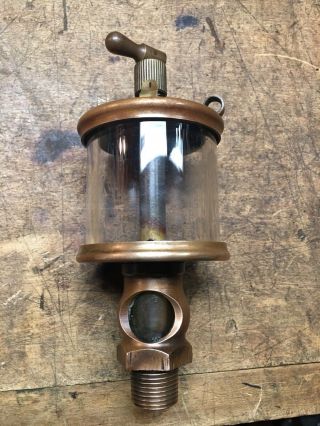 10 Antique Brass Lunkenheimer No.  1 1/2 Fig.  1300 Sentinel Drip Oiler