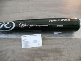 Andre Dawson Autograph Signed Rawlings Pro Bat Expos Cubs Leaf
