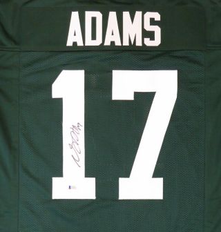 Green Bay Packers Davante Adams Autographed Signed Green Jersey Beckett 135172
