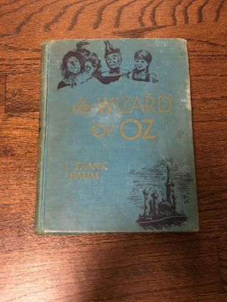 1944 Vintage " The Wizard Of Oz " By L.  Frank Baum Hardcover Blue Book
