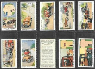 Wills 1934 Intriguing (road Safty) Full 50 Card Set  Safty First