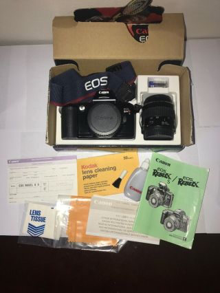 Vintage Canon Eos Rebel Xs Camera Kit With Box