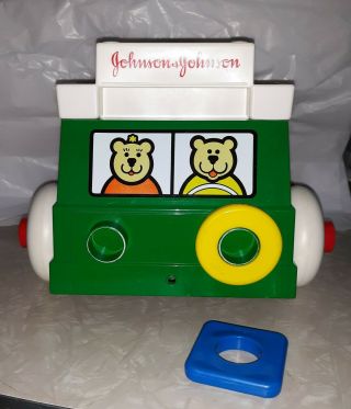 Vintage 1983 Johnson & Johnson Stack And Dump Sorting Truck Toy