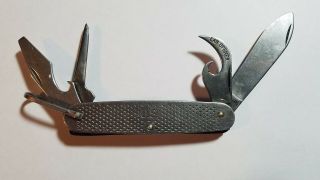 Vintage Military U.  S.  M.  C 4 Blade Folding Pocket Knife By Camillus 1975