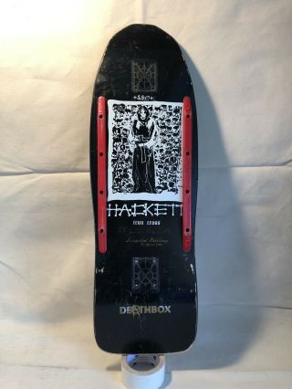 Deathbox Limited Edition Signed David Hackett Iron Cross Skateboard 55/300