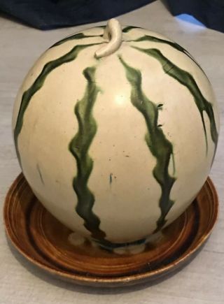 Antique Chinese Tang Dynasty Christies Sancai - Glazed Melon On Dish