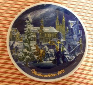 Vintage Royal Tettau Germany Weihnachten 1976 Christmas Night Collectible