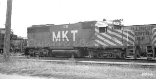 B&w Negative Mkt Railroad Diesel Locomotive 176 Greenville,  Tx 1978