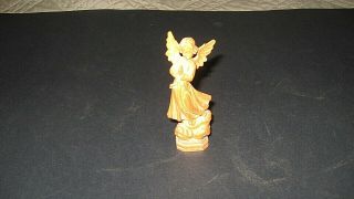 Vintage Carved Wood Praying Angel.  4 " Tall.  Italy.  Anri? No Damage