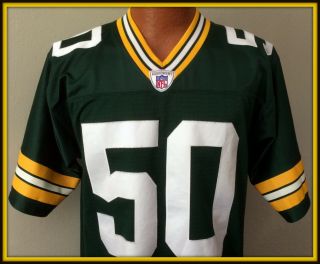 Vintage Green Bay Packers A.  J.  Hawk Embroidered Reebok Adult Small,  2 In Jersey