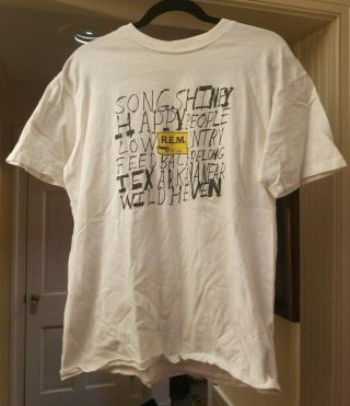 R.  E.  M.  Rare T - Shirt Xl Out Of Time Vintage 1991 From The R.  E.  M.  Fanclub