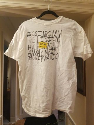 R.  E.  M.  rare t - shirt XL OUT OF TIME vintage 1991 FROM THE R.  E.  M.  FANCLUB 3