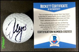 Sergio Garcia Autographed Titleist Pro V1 Masters Golf Ball 2017 Beckett Bas