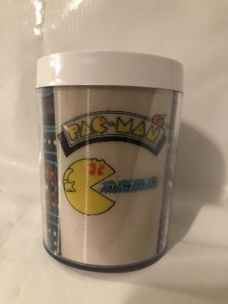 Vintage Pac Man Cup Mug 1980 Bally Midway Thermo Serv Usa Plastic