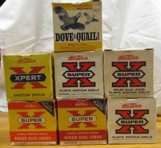 Vintage Winchester & Western Shotgun Shell Boxes 16 Gauge -
