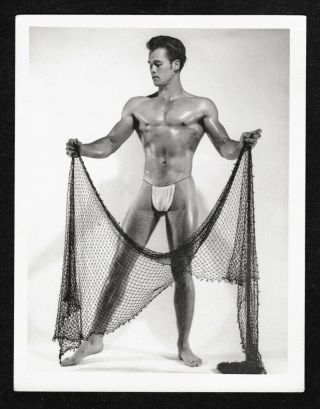 Vintage 1961 Gar Nansen Bruce Of Los Angeles 4x5 Photo Dbw Stamped Gay