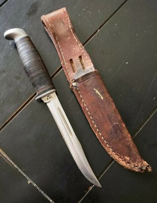 Vintage 1965 - 1969 Case Xx 316 - 5 Xx Razor Edge Fixed Blade Knife W/ Sheath