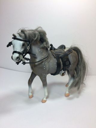 Vtg 90s Grand Champion Gc Dapple Grey Horse Gray Mane & Tail Empire Toys