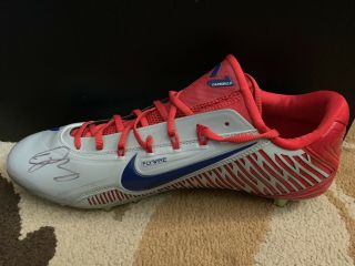 Cleveland Browns Ny Giants Odell Beckham Jr Signed Nike Cleat Autographed Saquon
