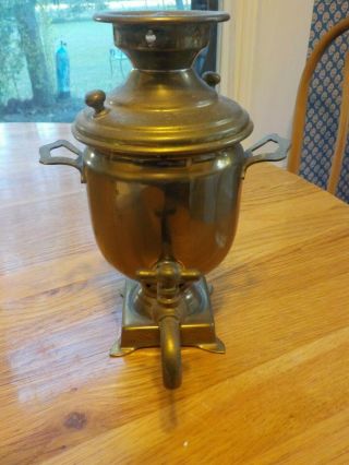 Brass Samovar Urn Tea Coffee Spout W/valve Antique